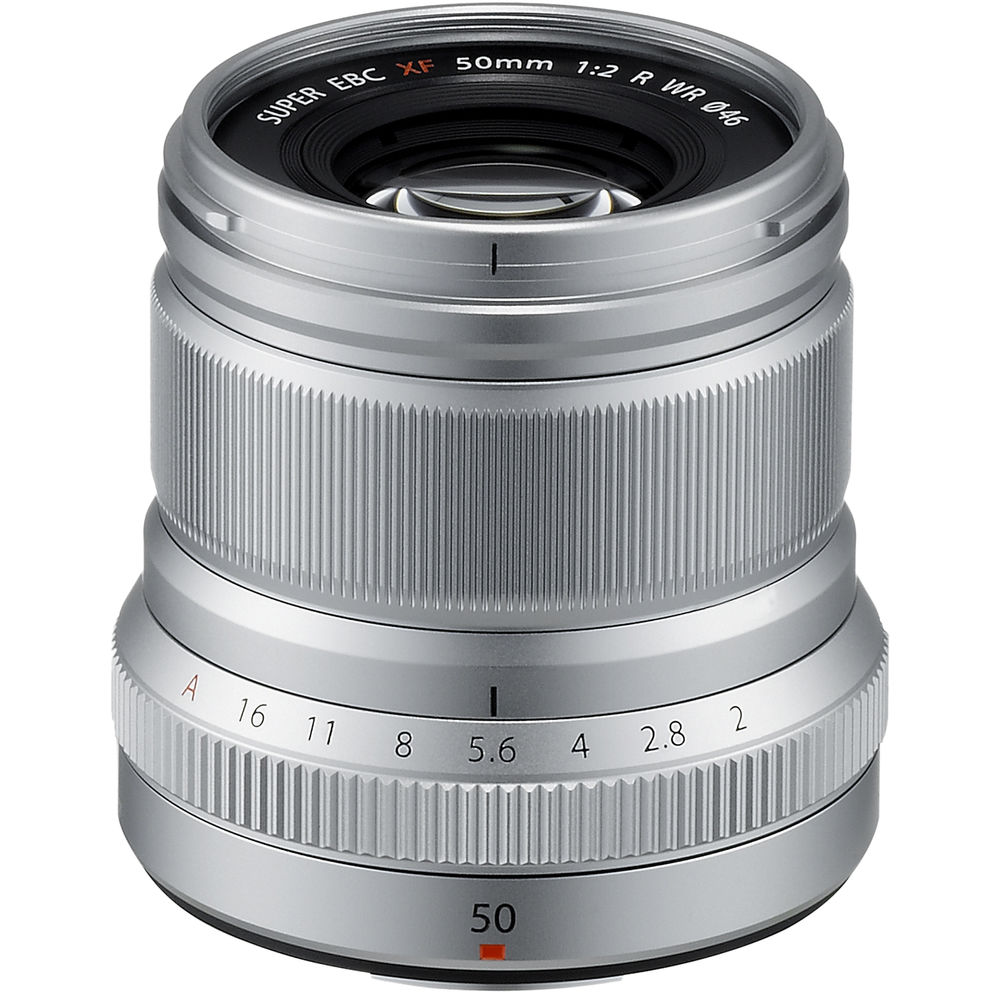 Objectif FUJIFILM XF 50 mm f/2 R WR (argent) 16536623 - Lot d'accessoires 10 pièces