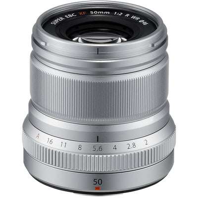 Objectif FUJIFILM XF 50 mm f/2 R WR (argent) 16536623 - Lot d'accessoires 10 pièces