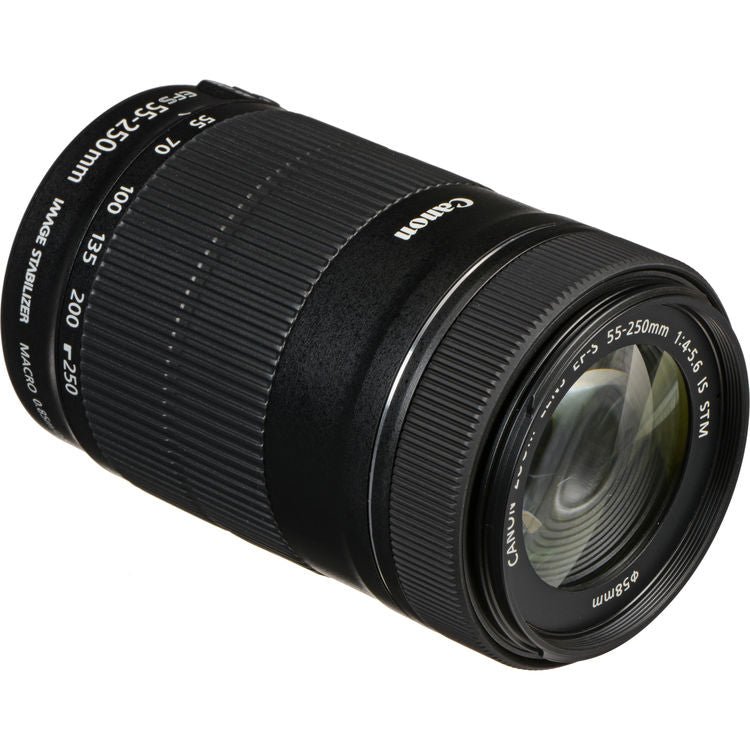 Objectif Canon EF-S 55-250 mm f/4-5.6 IS STM 8546B002 - Ensemble d'accessoires 8 pièces