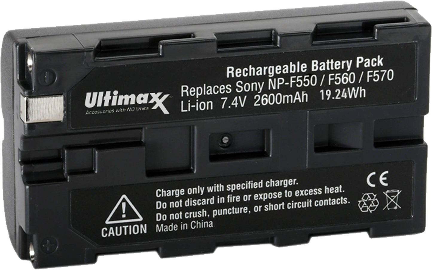 Batterie de remplacement Ultimaxx pour Sony F550/F560/F570 - 2600 mAh