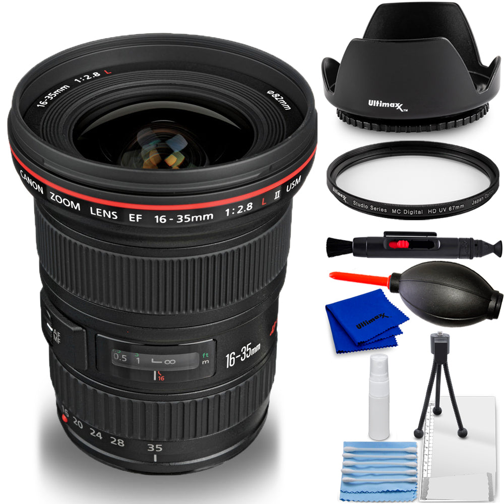 Objectif Canon EF 16-35 mm f/2,8L II USM 1910B002 - Ensemble d'accessoires 7 pièces