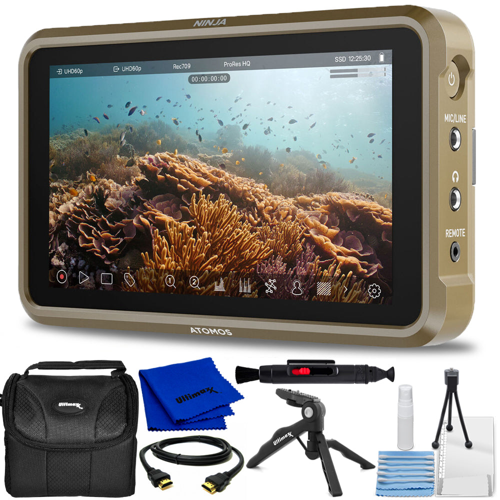 Photo 1 sur 7

 Atomos Ninja Moniteur d'enregistrement HDMI 4K 5,2" ATOMNJA004 - Ensemble d'accessoires 7PC