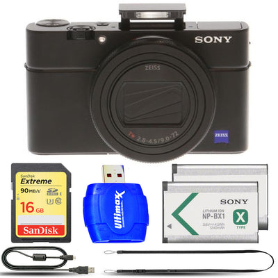 Appareil photo numérique Sony Cyber-shot DSC-RX100 VII + BATTERIE EXT + Kit lecteur 16 Go