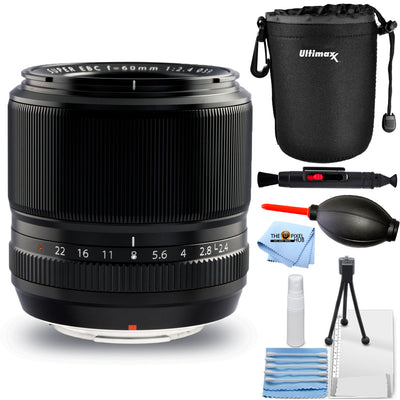 Objectif macro FUJIFILM XF 60 mm f/2.4 R 16240767 - Lot d'accessoires 6 pièces