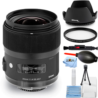 Objectif Sigma 35 mm f/1.4 DG HSM Art pour appareils photo reflex numériques Canon – Ensemble d'accessoires 7 pièces