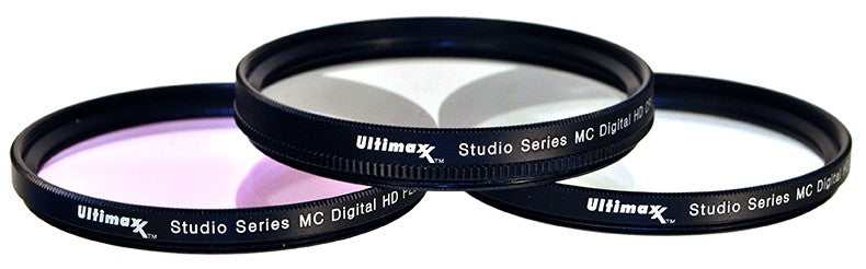 Kit de filtres HD multicouches 3 pièces 55 mm (UV, CPL, FLD) avec étui de protection