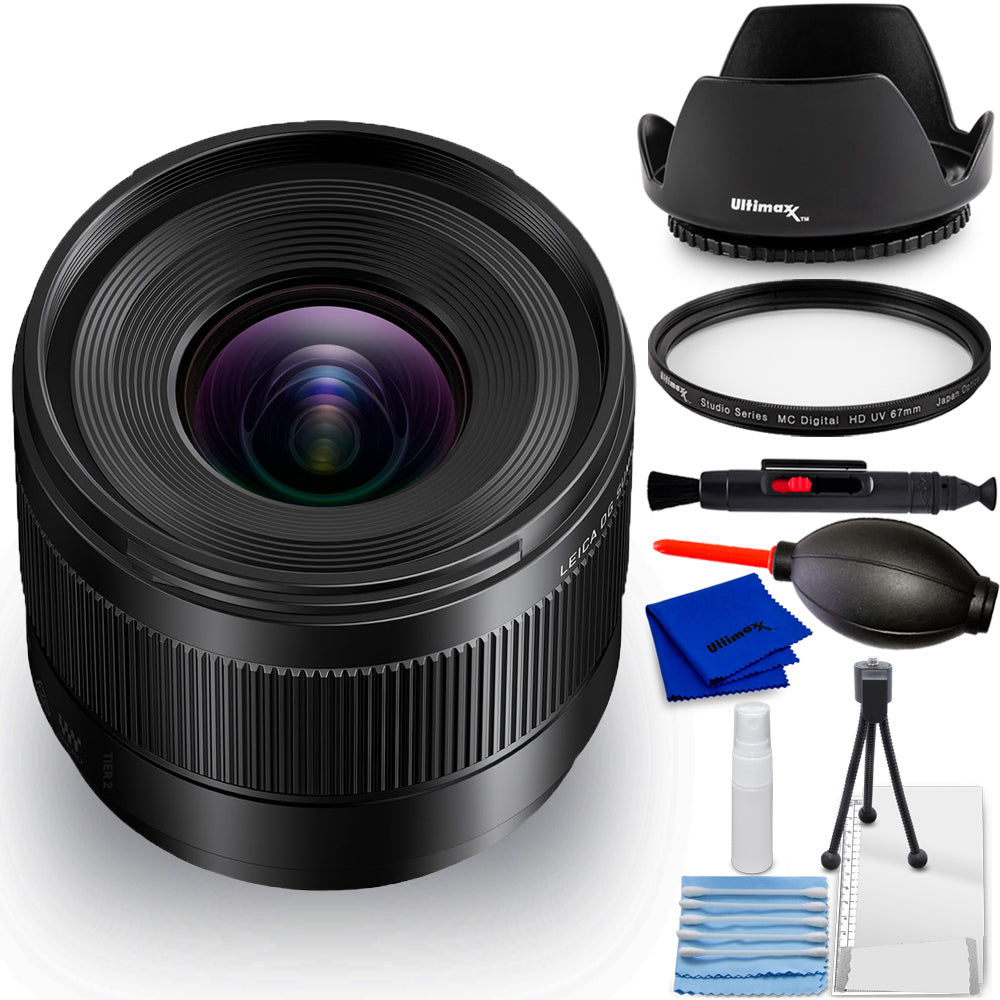 Panasonic Leica DG Summilux 9mm f/1.7 ASPH. Objectif H-X09 - Ensemble d'accessoires 7 pièces