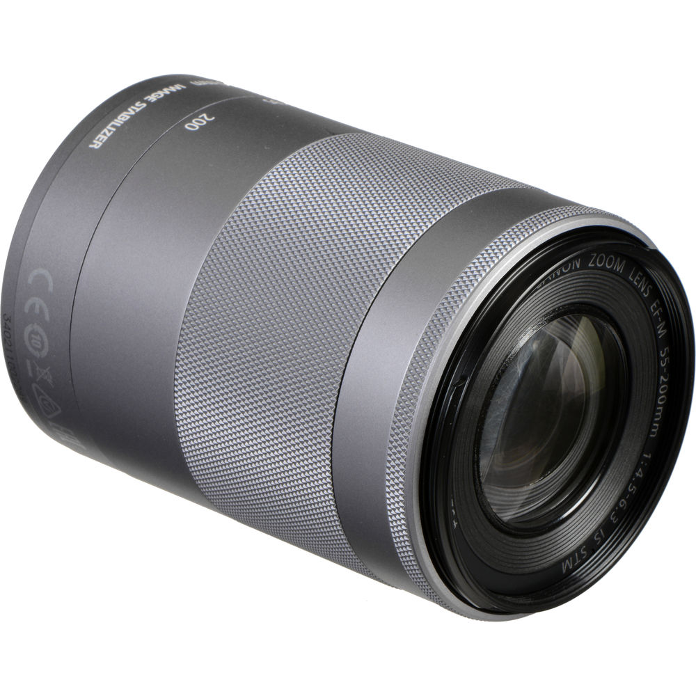 Objectif Canon EF-M 55-200 mm f/4.5-6.3 IS STM (argent) - 1122C002