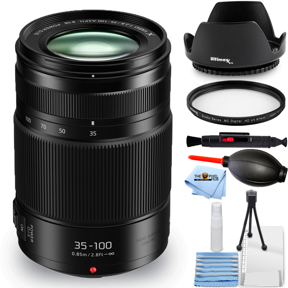 Panasonic Lumix G X Vario 35-100mm f/2.8 II POWER O.I.S. Lens - UV Filter Bundle