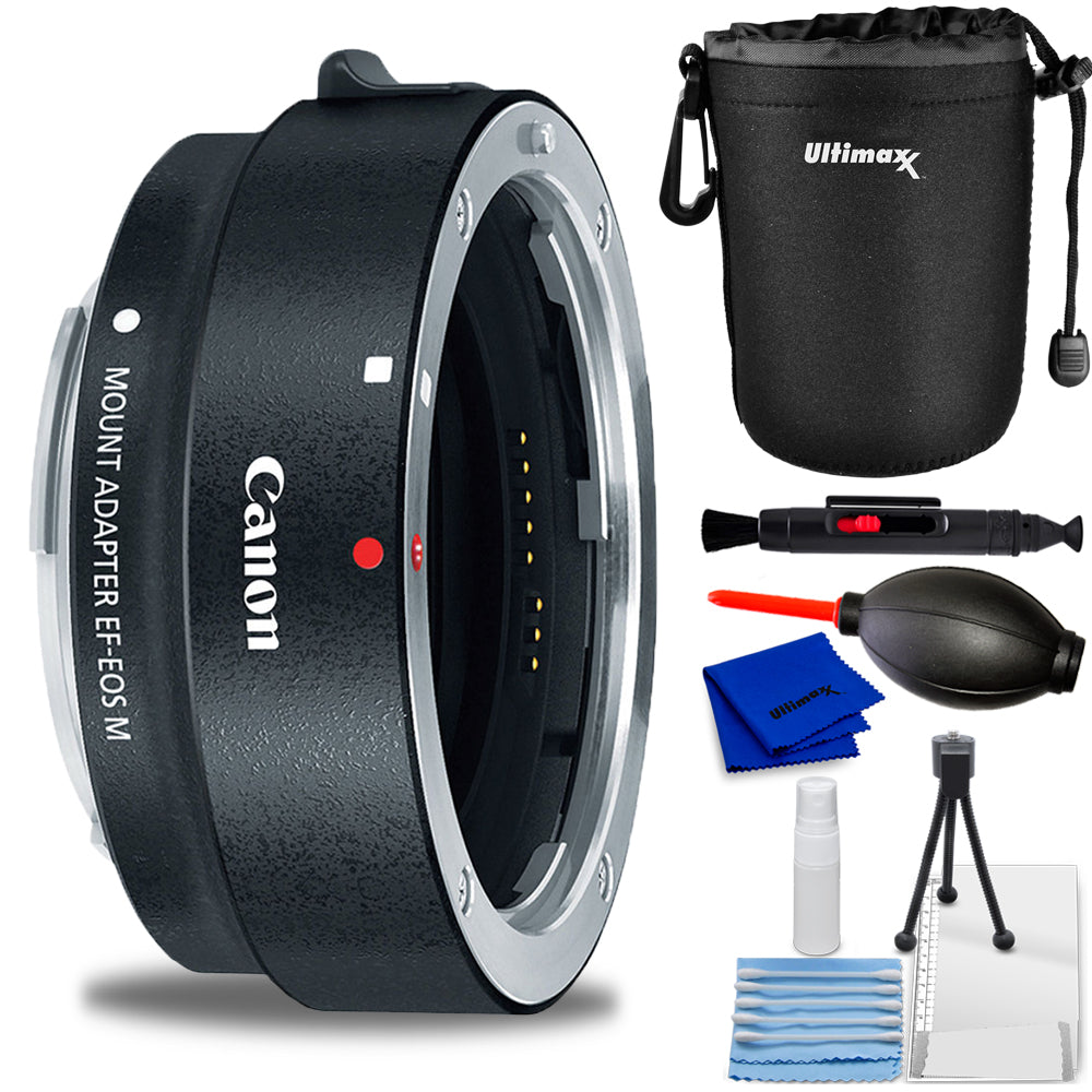 Adaptateur d'objectif Canon EF-M pour objectifs Canon EF/EF-S 6098B002 - Kit d'accessoires 6 pièces