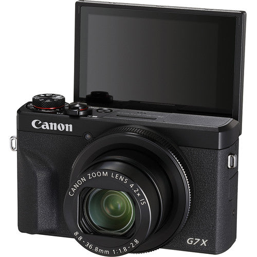 Appareil photo numérique Canon PowerShot G7 X Mark III (noir) + batterie de 64 Go