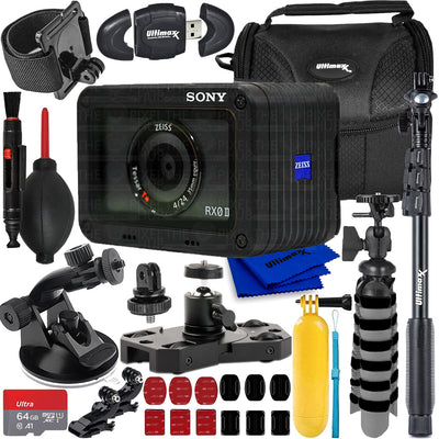 Appareil photo numérique Sony Cyber-shot DSC-RX0 II - Ensemble d'accessoires 15 pièces