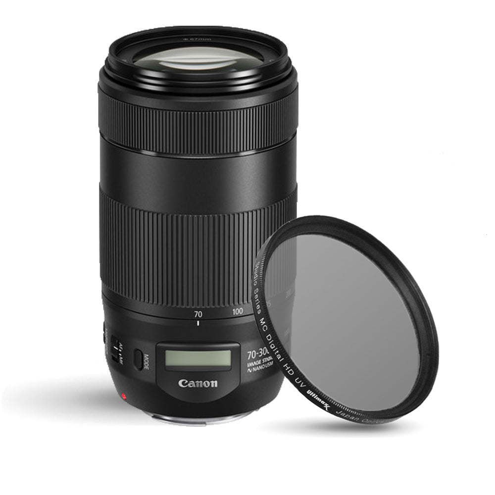 Canon EF 70-300mm f/4-5.6 IS II USM Objectif 0571C002 + Filtre UV Ultraviolet