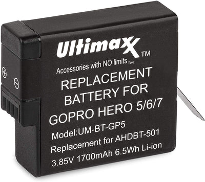 Rechargeable Battery for GoPro HERO 5 6 7 8 HERO8 HERO7 HERO6 HERO5 Black