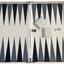 Ensemble de backgammon en acrylique Lucite, grand plateau et pièces de qualité supérieure de 18 pouces (blanc)