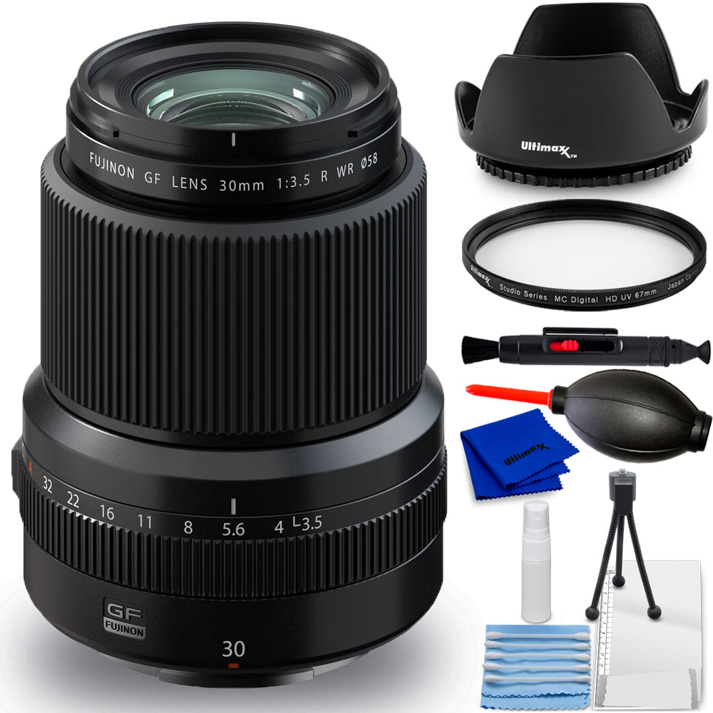 Objectif FUJIFILM GF 30mm f/3.5 R WR 600021771 - Lot d'accessoires 7 pièces