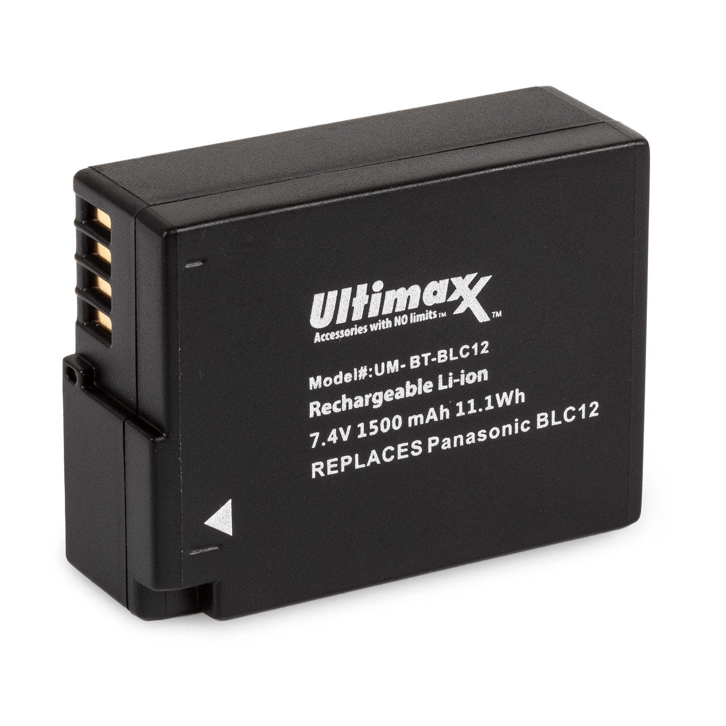 Batterie de remplacement ULTIMAXX pour Panasonic BLC12 - 1500mAh