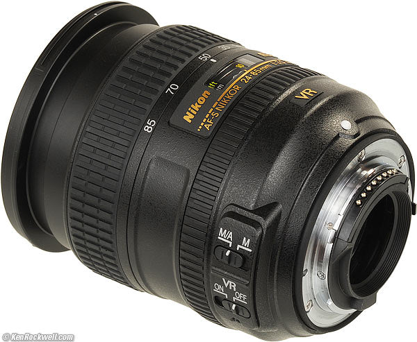 Nikon AF-S NIKKOR 24-85 mm f3.5-4.5G ED VR Objectif 2204 – Lot de 7 accessoires