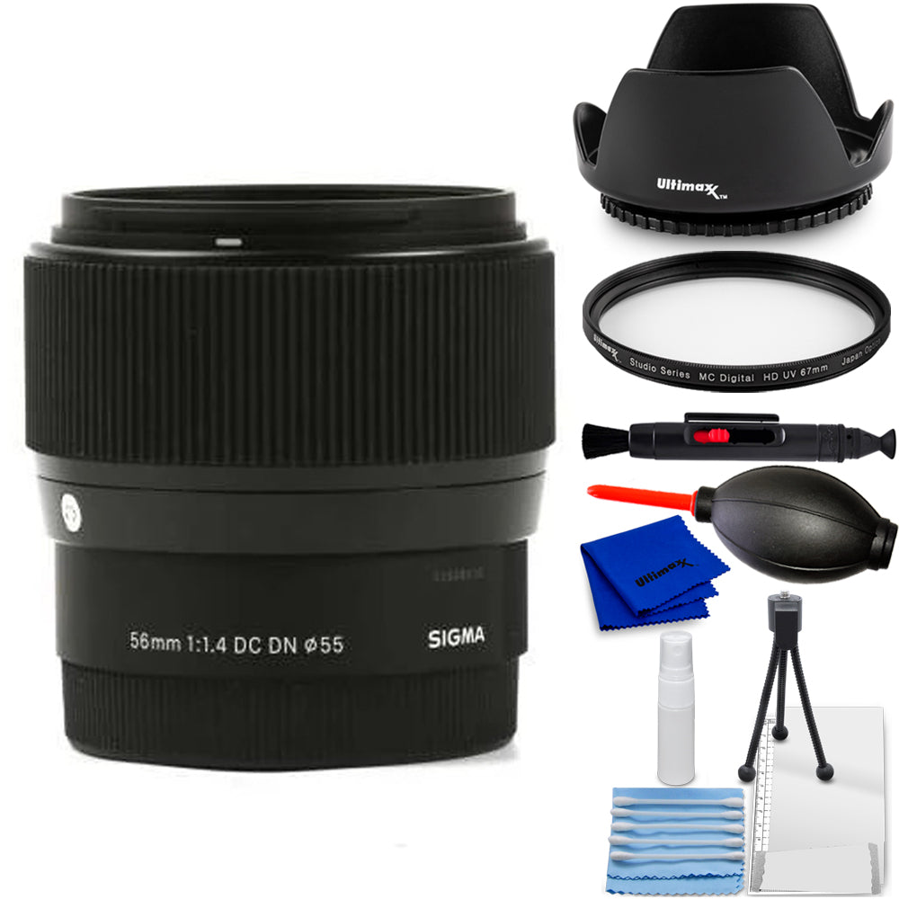 Sigma 56 mm f/1.4 DC DN Objectif contemporain (Nikon Z) 351973 – Lot d'accessoires 7 pièces