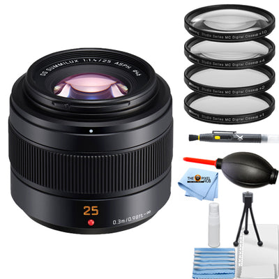 Panasonic Leica DG Summilux 25mm f/1.4 II ASPH. Kit objectif + filtre macro