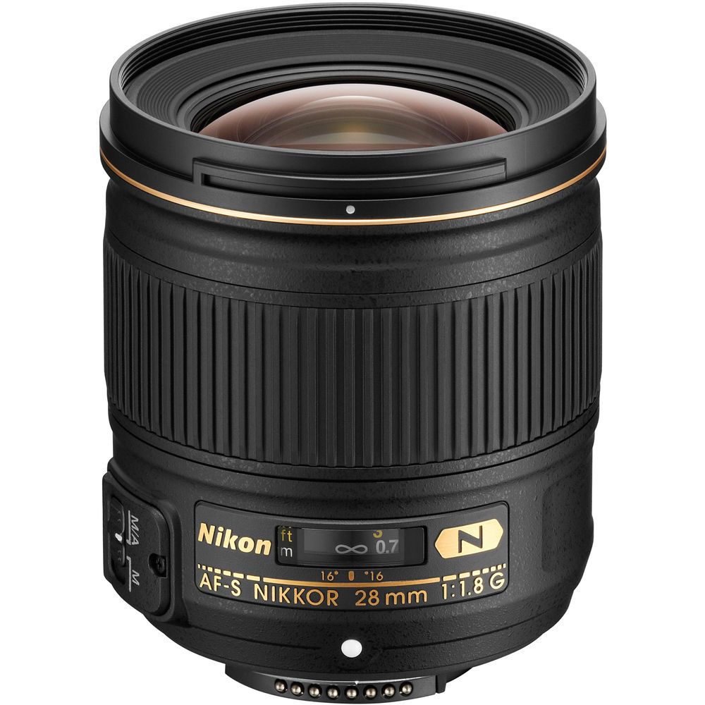 Nikon AF-S NIKKOR 28mm f/1.8G Lens - 2203 F-Mount Lens FX Format