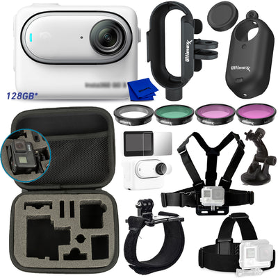 Insta360 GO3 GO 3 Action Waterproof Camera (128GB) - 10PC Accessory Bundle