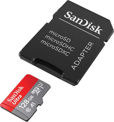 Carte mémoire SanDisk Ultra microSDXC UHS-I 128 Go avec adaptateur SDSQUAR-128G-GN6MA