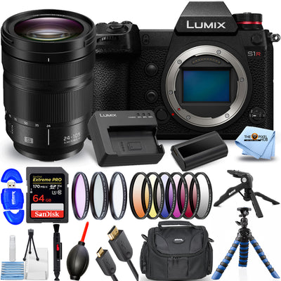 Appareil photo sans miroir Panasonic Lumix DC-S1R avec objectif 24-105 mm - Kit de filtres