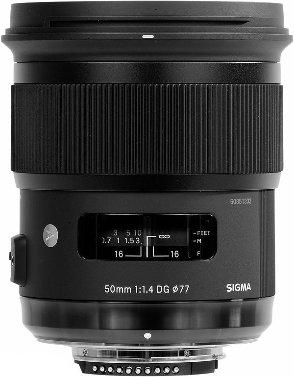 Objectif Sigma 50 mm f/1.4 DG HSM Art pour Nikon F 311306 + 3 objectifs