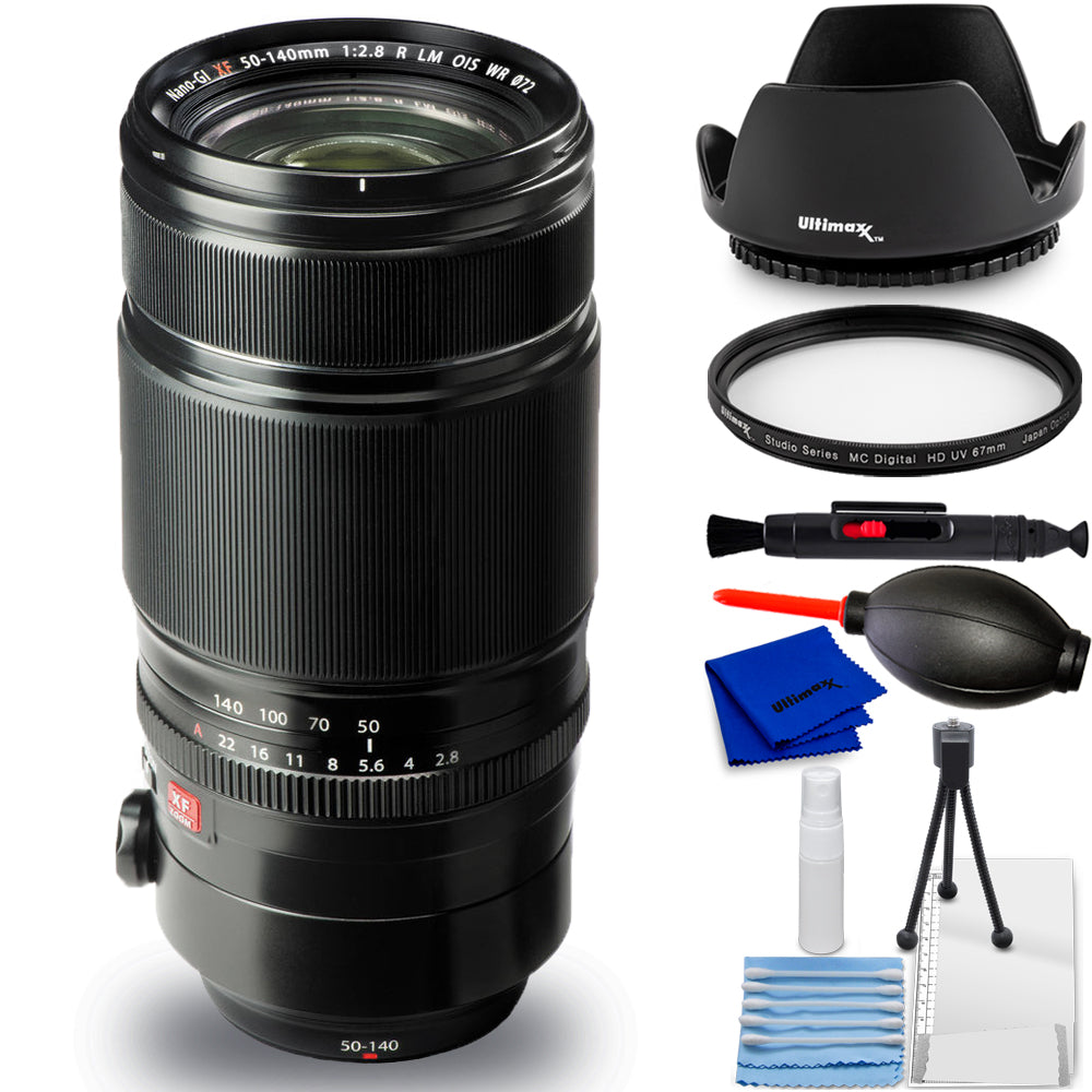 Objectif Fujifilm XF 50-140mm f/2.8 R LM OIS WR 16443060 - Ensemble d'accessoires 7 pièces