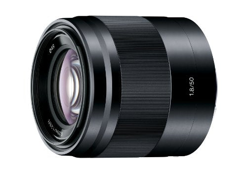 Objectif Sony E 50 mm f/1.8 pour appareils photo Sony E Mount Nex (noir) – SEL50F18/B