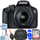 Canon EOS 4000D with EF-S 18-55 mm f/3.5-5.6 IS II Lens - 7PC Accessory Bundle Canon