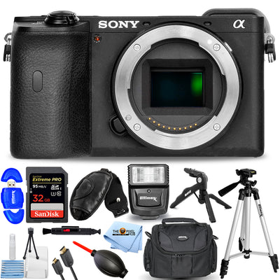 Appareil photo numérique sans miroir Sony Alpha a6600 (boîtier uniquement) - Ensemble d'accessoires 12 pièces