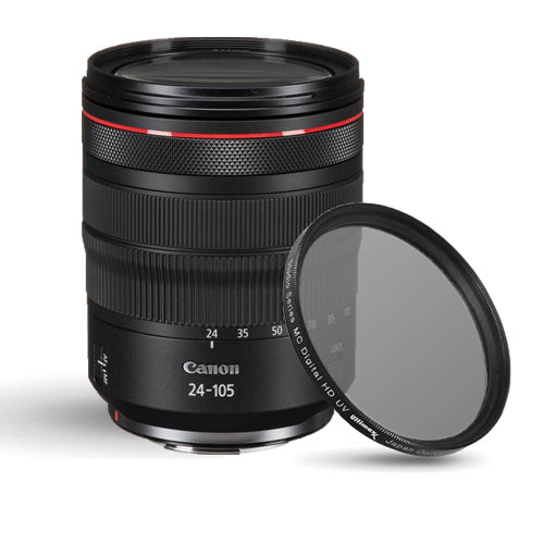 Objectif Canon RF 24-105 mm f/4L IS USM 2963C002 + filtre UV ultraviolet