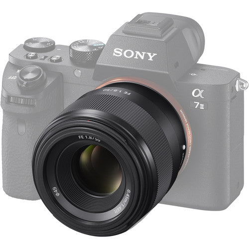 Moteur de mise au point automatique Sony FE Objectif 50 mm f/1.8 (Noir) - SEL50F18F/2