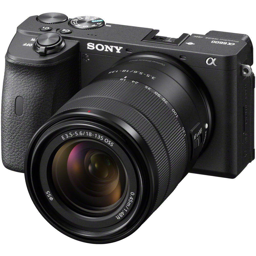 Appareil photo sans miroir Sony a6600 avec objectif 18-135 mm - ILCE6600M/B