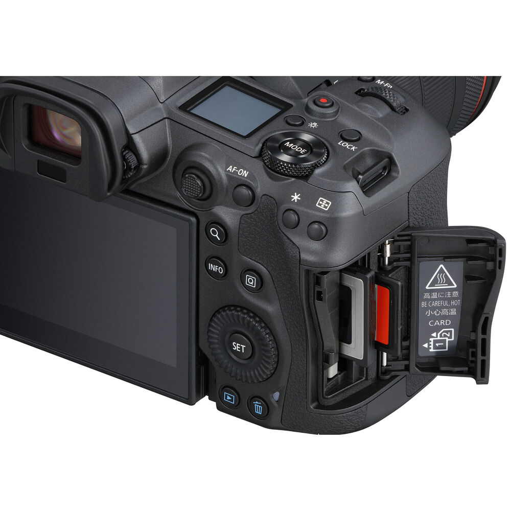 Appareil photo numérique sans miroir Canon EOS R5 (boîtier uniquement) + 64 Go + ensemble trépied