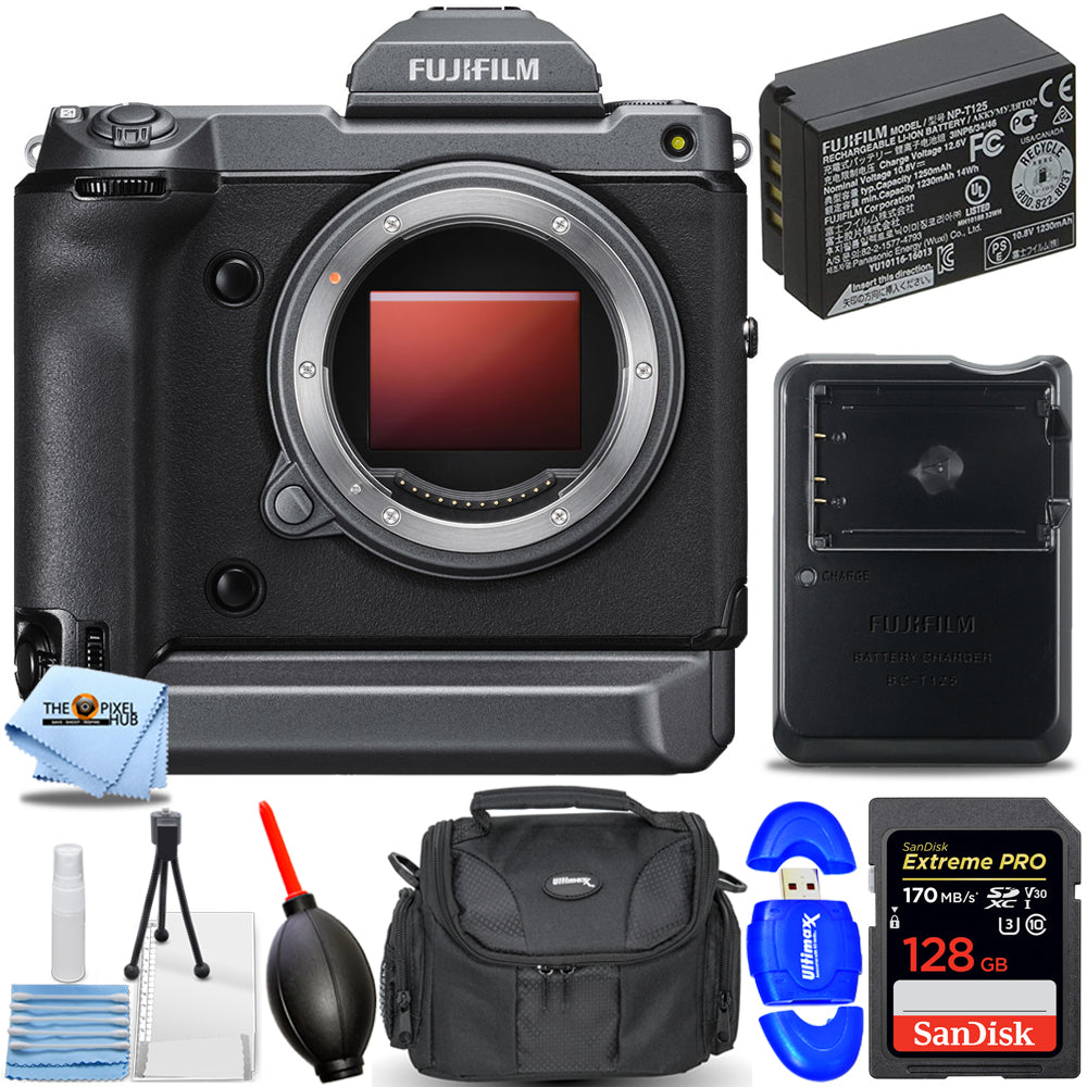 FUJIFILM GFX 100 Medium Format Mirrorless Camera 600020930 - 7PC Accessory Kit