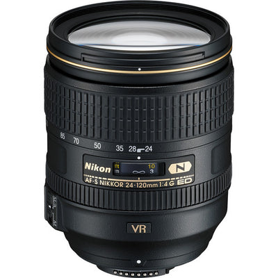 Objectif Nikon AF-S NIKKOR 24-120 mm f/4G ED VR (noir) 2193 - Neuf dans une boîte blanche