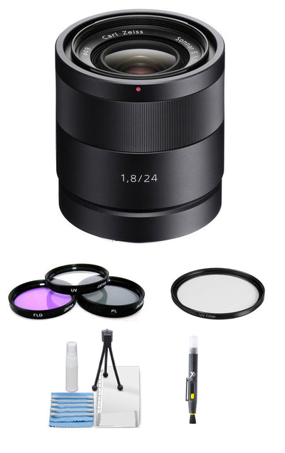 Sony SEL24F18Z Objectif Carl Zeiss Sonnar à monture E 24 mm f/1.8 + kit de filtres