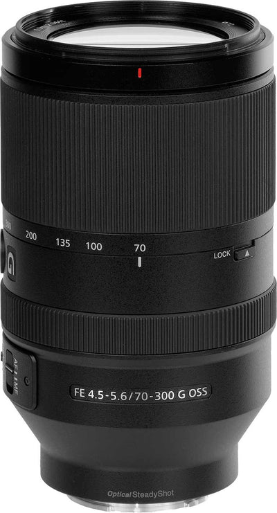 Objectif Sony FE 70-300 mm f/4,5-5,6 G OSS SEL70300G - Ensemble d'accessoires 7 pièces