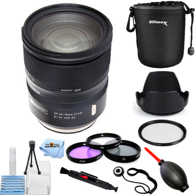 Tamron SP 24-70mm f/2.8 Di VC USD G2 Lens for Nikon F Pro Filter Kit Bundle