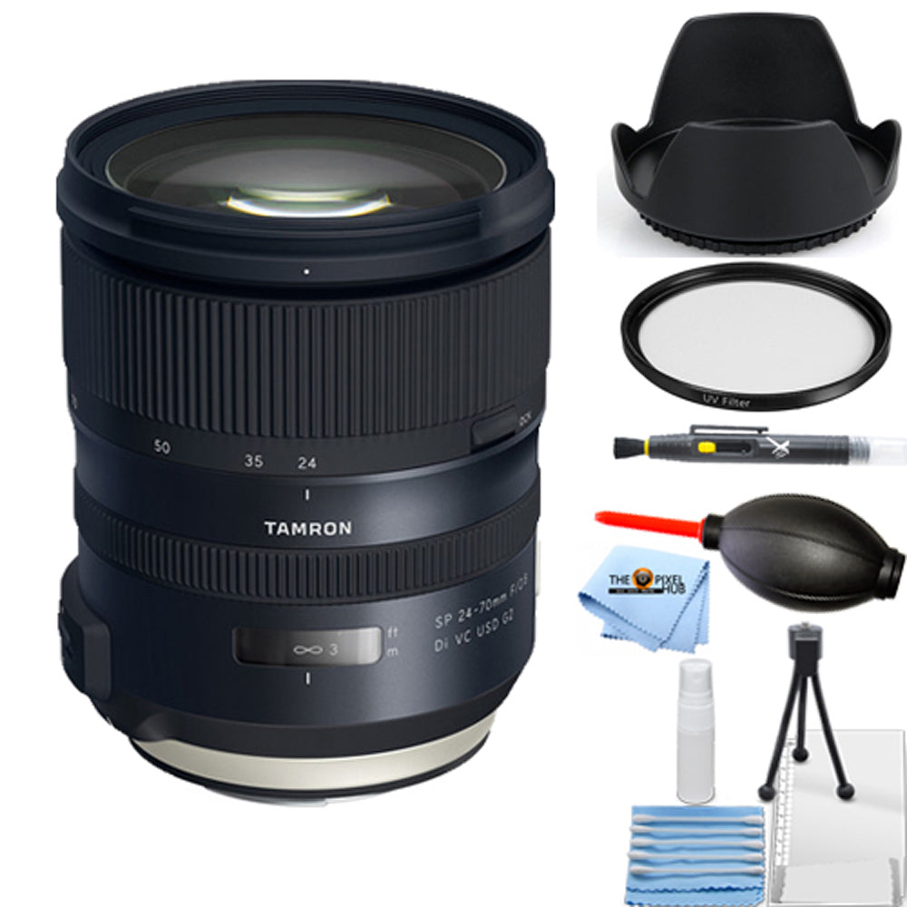 Objectif Tamron SP 24-70 mm f/2.8 Di VC USD G2 pour Canon EF - Ensemble UV essentiel