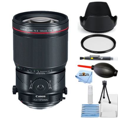 Canon TS-E 135mm f/4L Macro Tilt-Shift Lens 2275C002 - 7PC Accessory Bundle