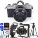 Nikon Zfc Mirrorless Camera with NIKKOR Z DX 16-50mm Silver Lens - 10PC Bundle Nikon