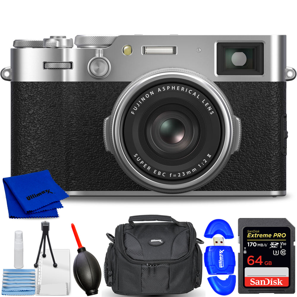 Appareil photo numérique FUJIFILM X100VI (argent) Bundle 2