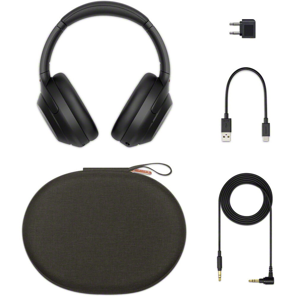 Sony WH-1000XM4 Casque supra-auriculaire sans fil à réduction de bruit (noir)