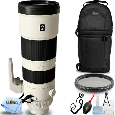 Objectif Sony FE 200-600 mm f/5.6-6.3 G OSS SEL200600G + filtre VND + sac à dos