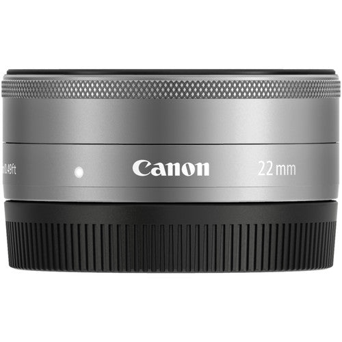 Objectif Canon EF-M 22 mm f/2 STM (argent) 9808002 neuf dans une boîte blanche – ensemble de filtres