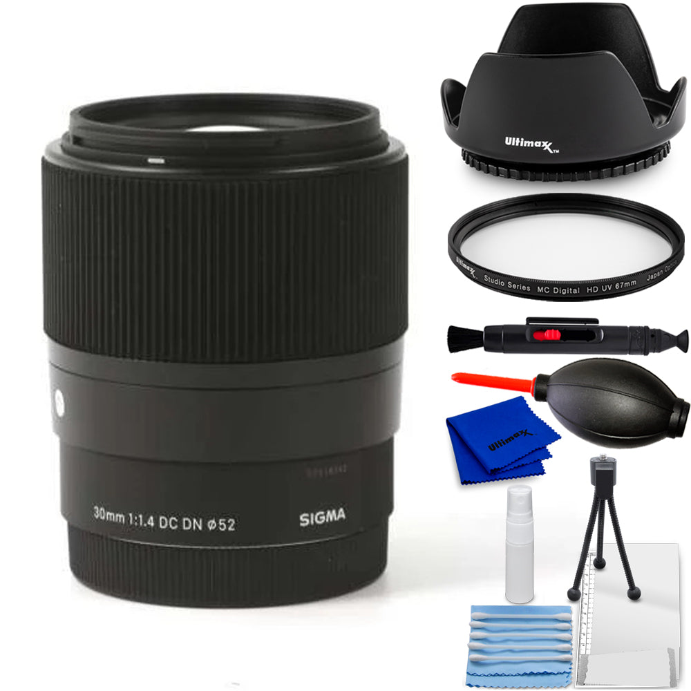 Sigma 30 mm f/1.4 DC DN Objectif contemporain (Nikon Z) 302973 – Lot d'accessoires 7 pièces